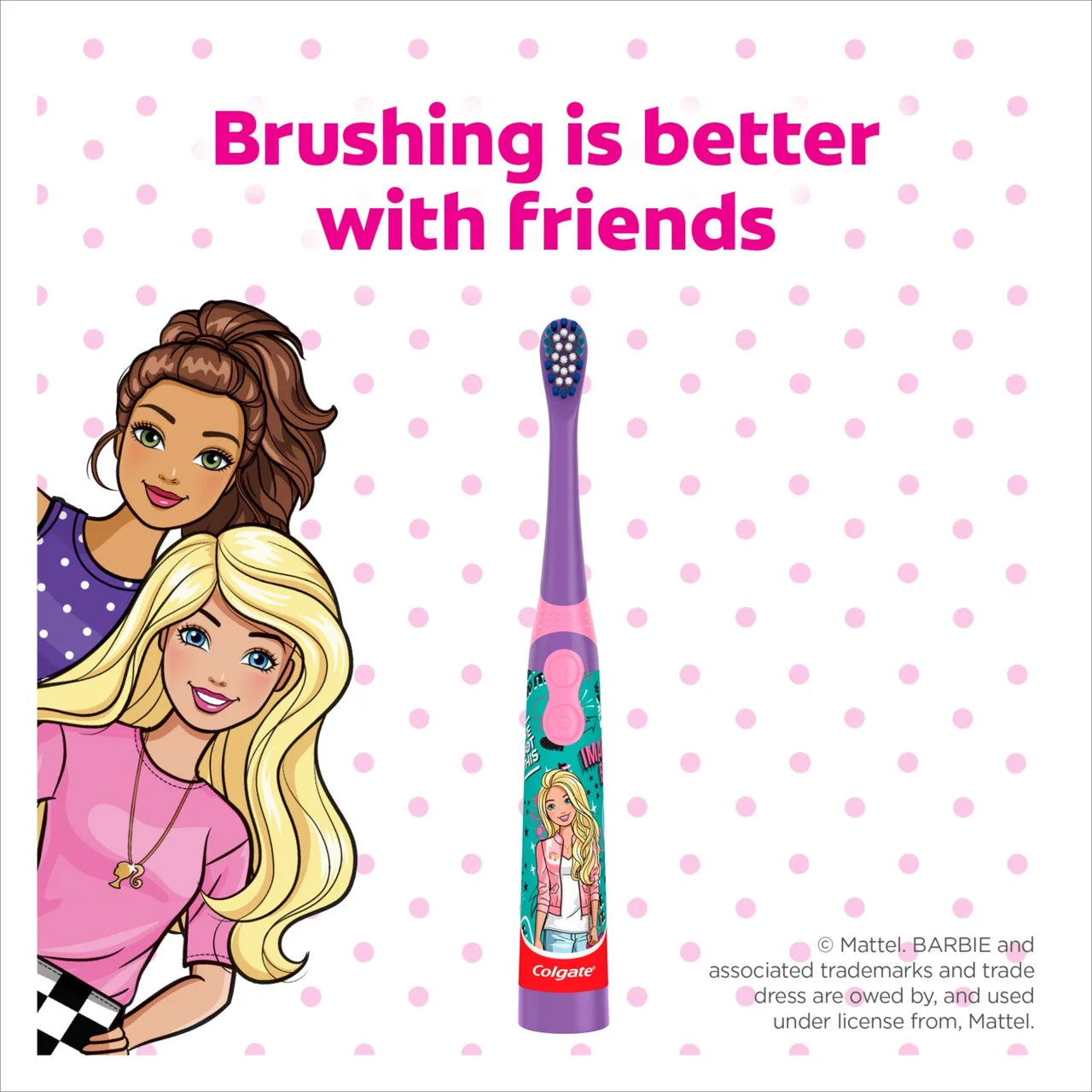 Colgate Kids Battery Toothbrush Extra Soft Barbie 3+ Years