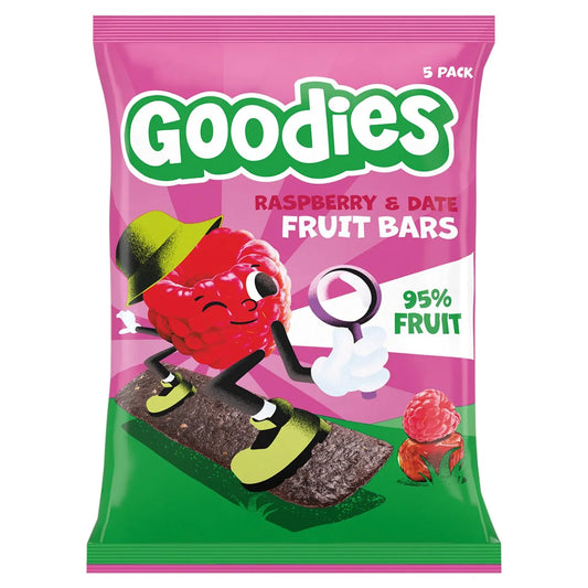 Goodies Raspberry & Date Fruit Bars Kids Snack Multipack 5 x 20