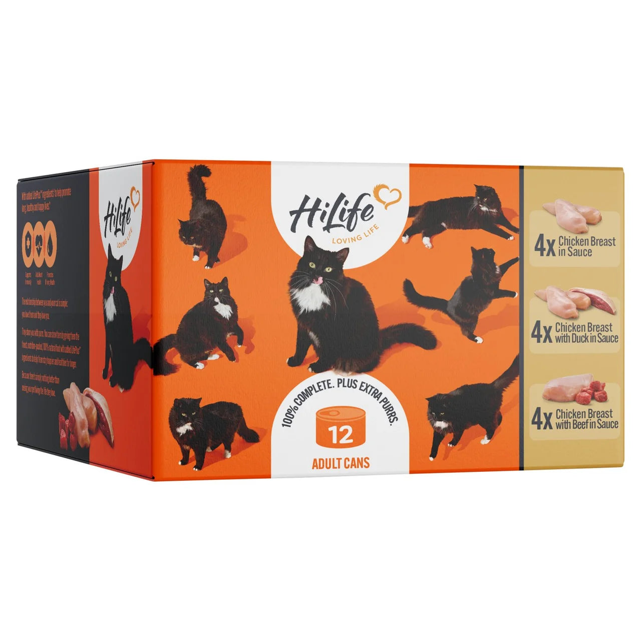 HiLife It's Only Natural Luxury Cat Food Meat Selection 12 x 70g