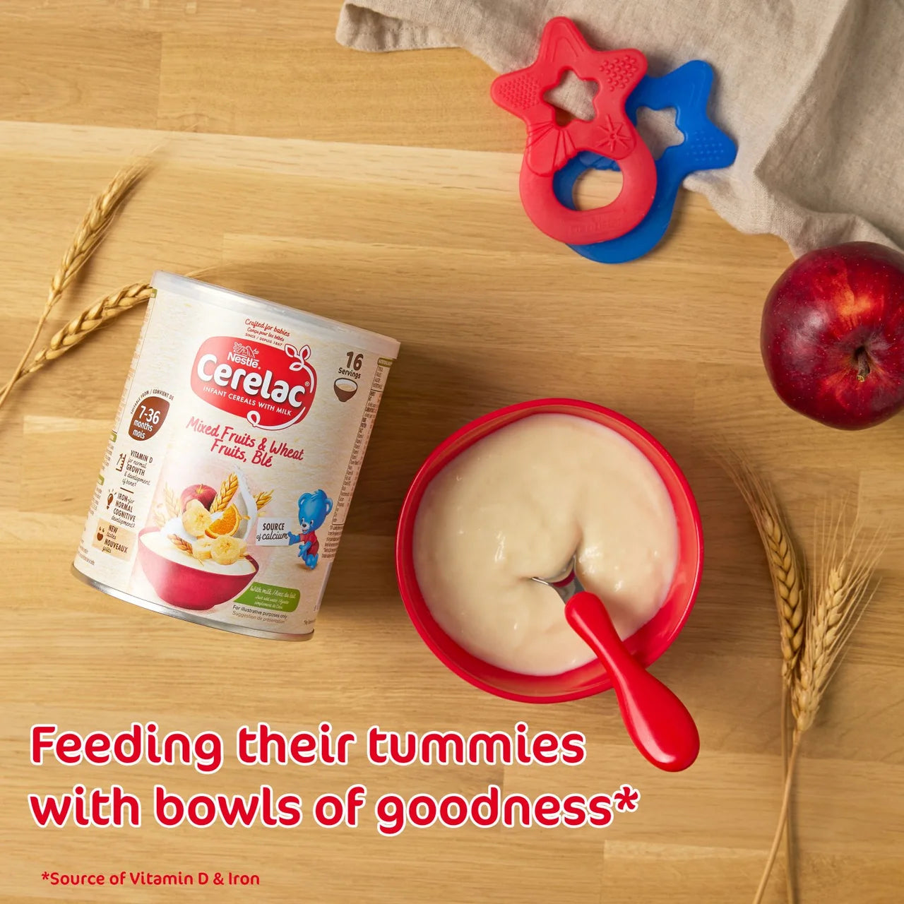 Cerelac Infant Cereals with Milk Mixed Fruits & Wheat 7+ Months 400g