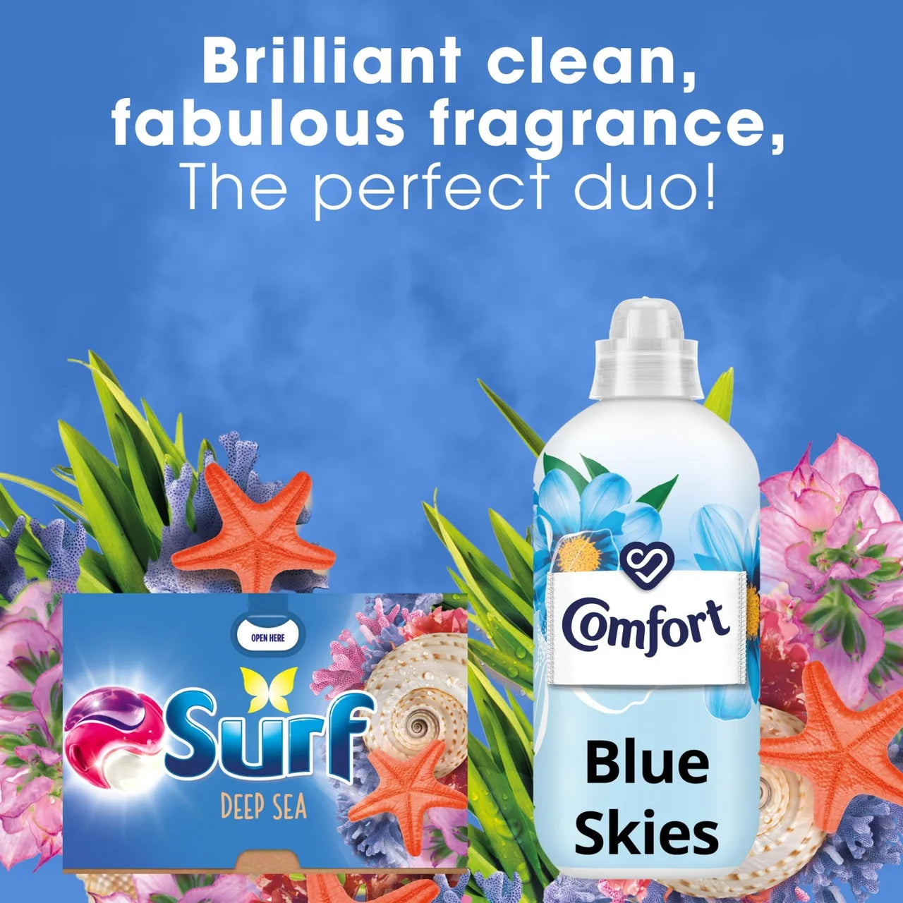 Surf Deep Sea 3 in 1 Laundry Washing Detergent Capsules 36 Washes