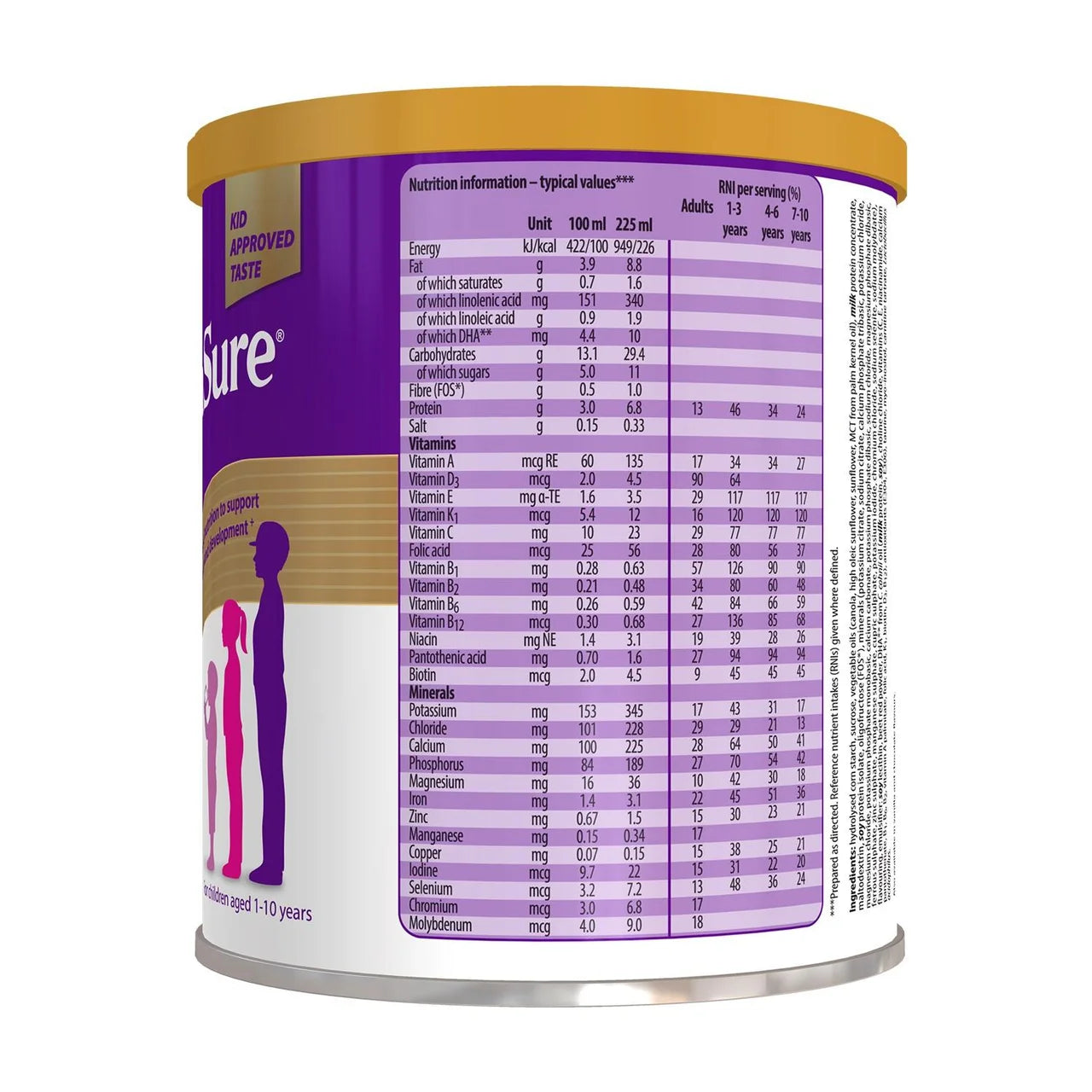 PaediaSure Shake Strawberry Nutritional Supplement Powder, 1-10 Yrs 400g