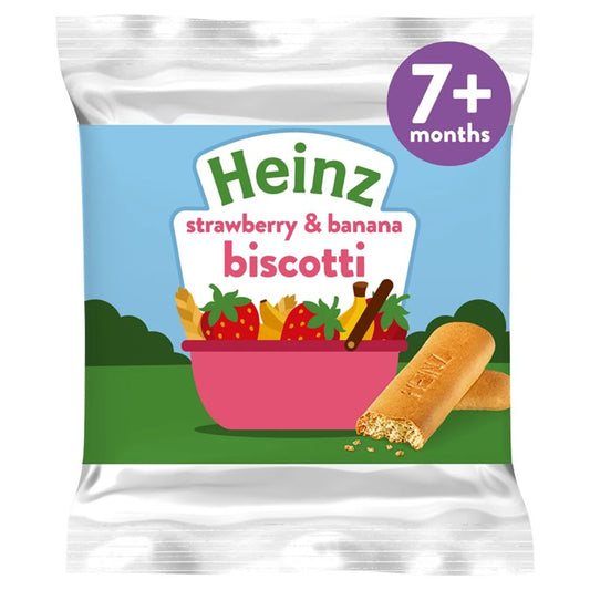 Heinz Strawberry & Banana Biscotti Baby Snack 7+ Months 60g