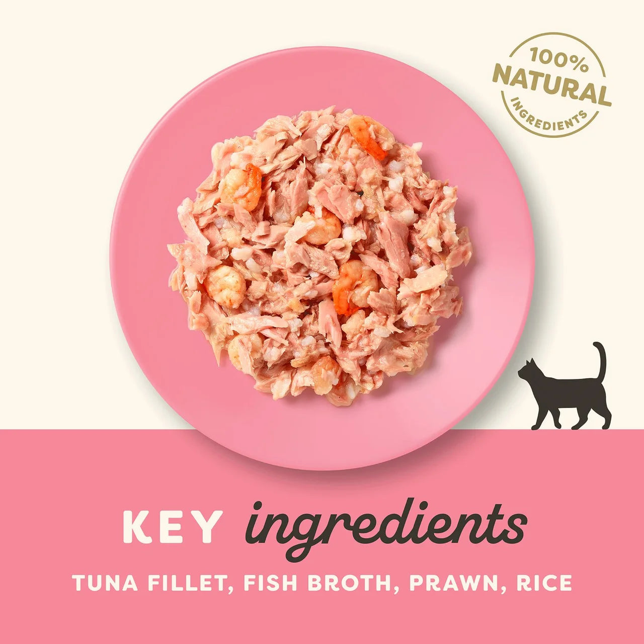 Applaws Natural Adult Wet Cat Food Tin Tuna Fillet with Prawns in Broth 70g