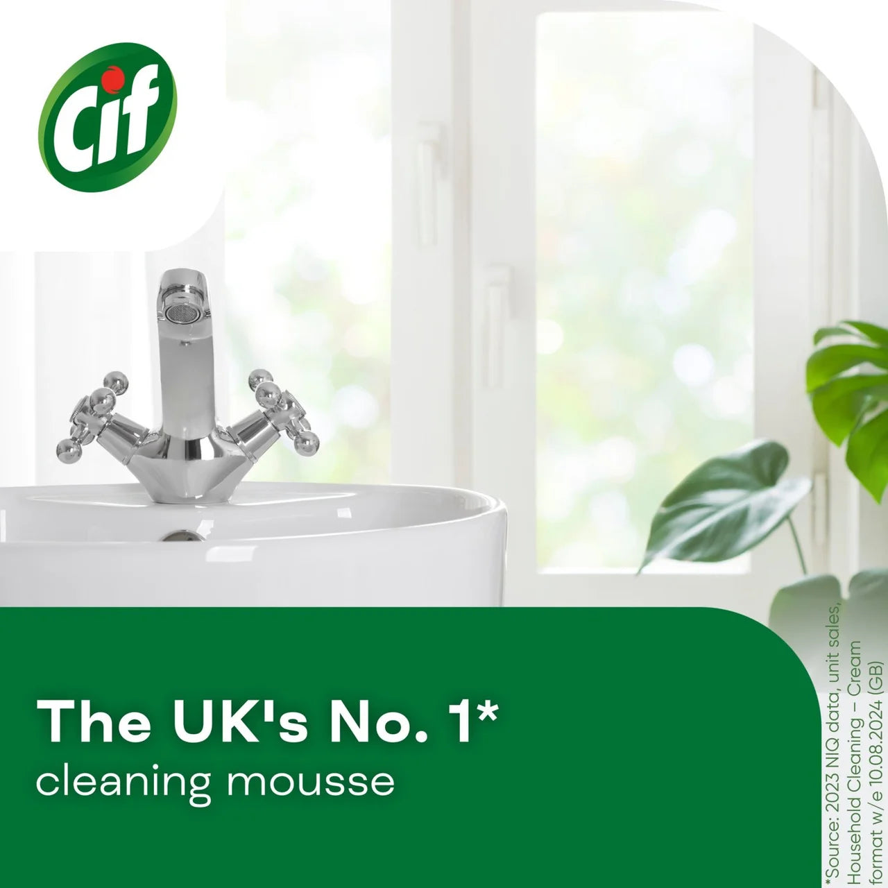 Cif Power & Shine Mousse Bathroom Cleaner Citrus 500ml