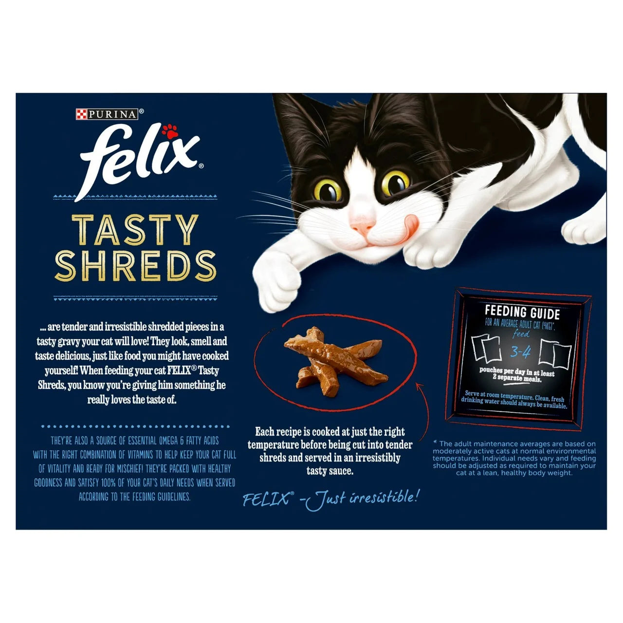 Felix Tasty Shreds Farm Selection in Gravy Wet Cat Food 12 x 80g