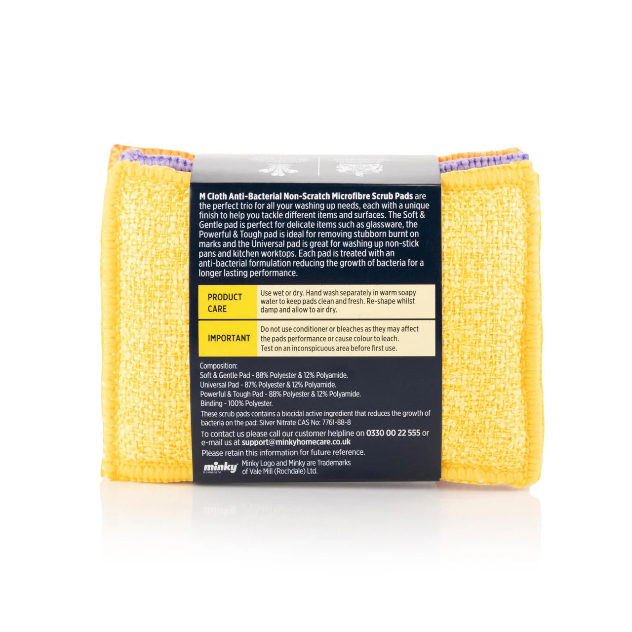 Minky M Cloth Anti Bac Scrub Pads