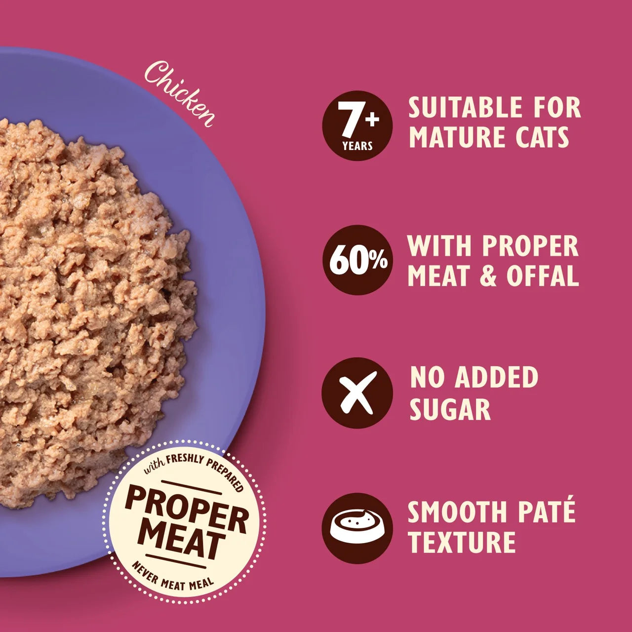 Lily's Kitchen Cat Mature Smooth Chicken Pate 85g