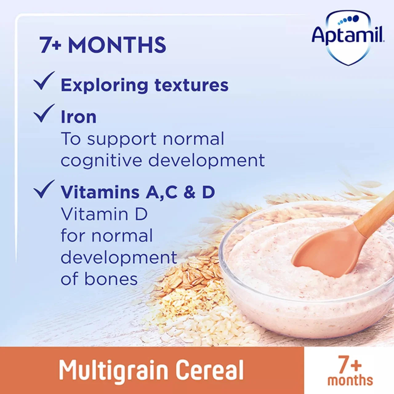 Aptamil Multigrain Porridge Baby Cereal 7+ Months 200g