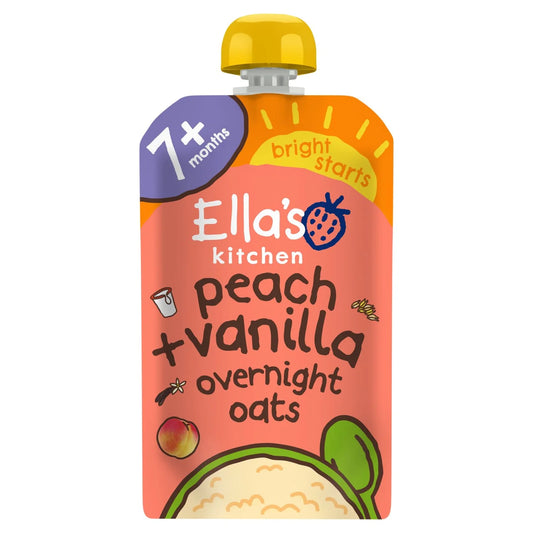 Ella's Kitchen Peach & Vanilla Overnight Oats 7+ Months 100g