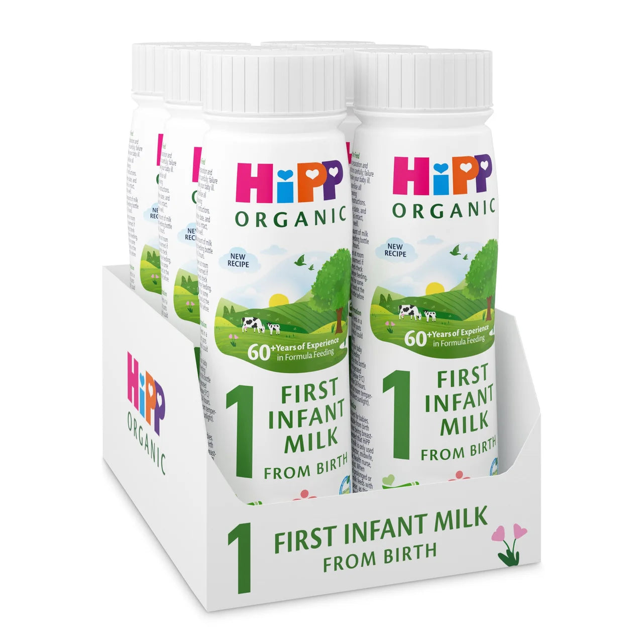 HiPP Organic 1 First Infant Baby Milk Liquid Formula From Birth 6 x 200ml