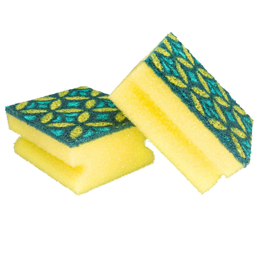 Spontex Mosaik Washups - 5x Longer Lasting Washing Up Sponge Scourers 2 per pack