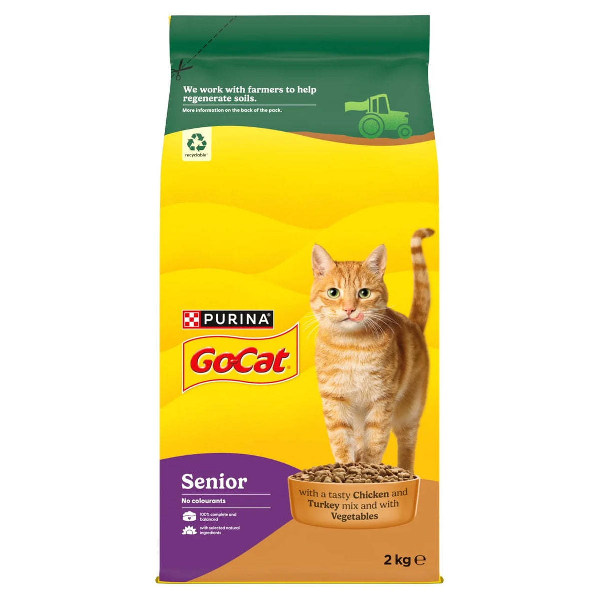Go-Cat Senior Chicken Dry Cat Food 2kg