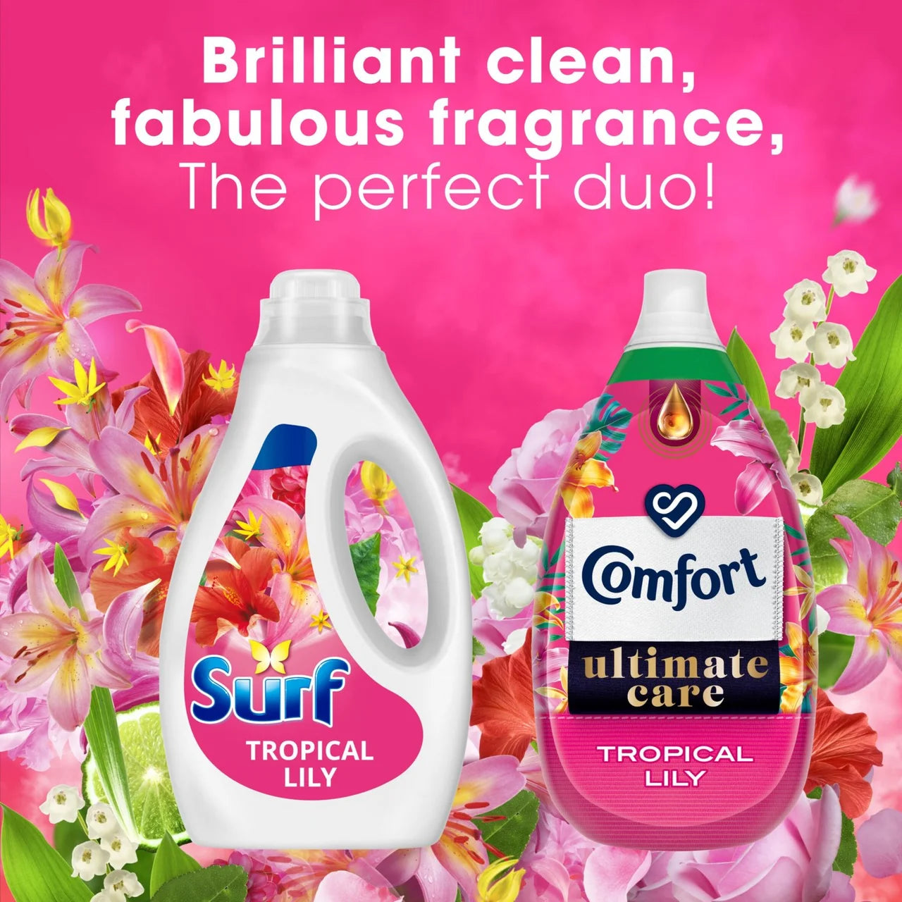 Surf Tropical Lily Liquid Laundry Washing Detergent 35 Washes 945ml