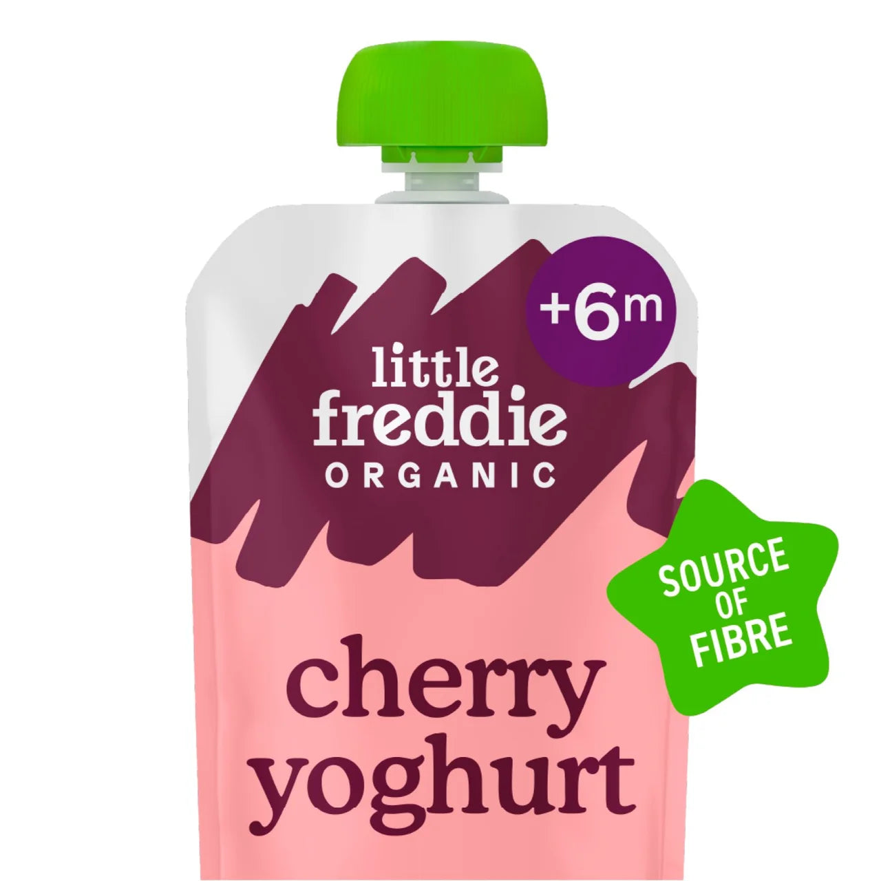 Little Freddie Cherry Greek Style Yoghurt Baby Food Pouch 6+ Months 100g