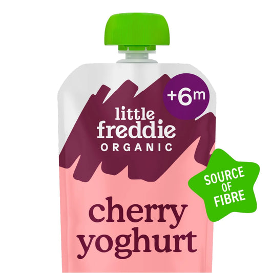 Little Freddie Cherry Greek Style Yoghurt Baby Food Pouch 6+ Months 100g