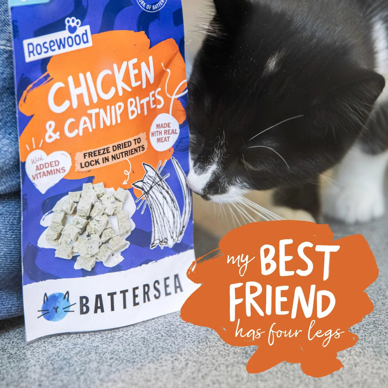 Battersea Chicken & Catnip Freeze Dried Bites 15g