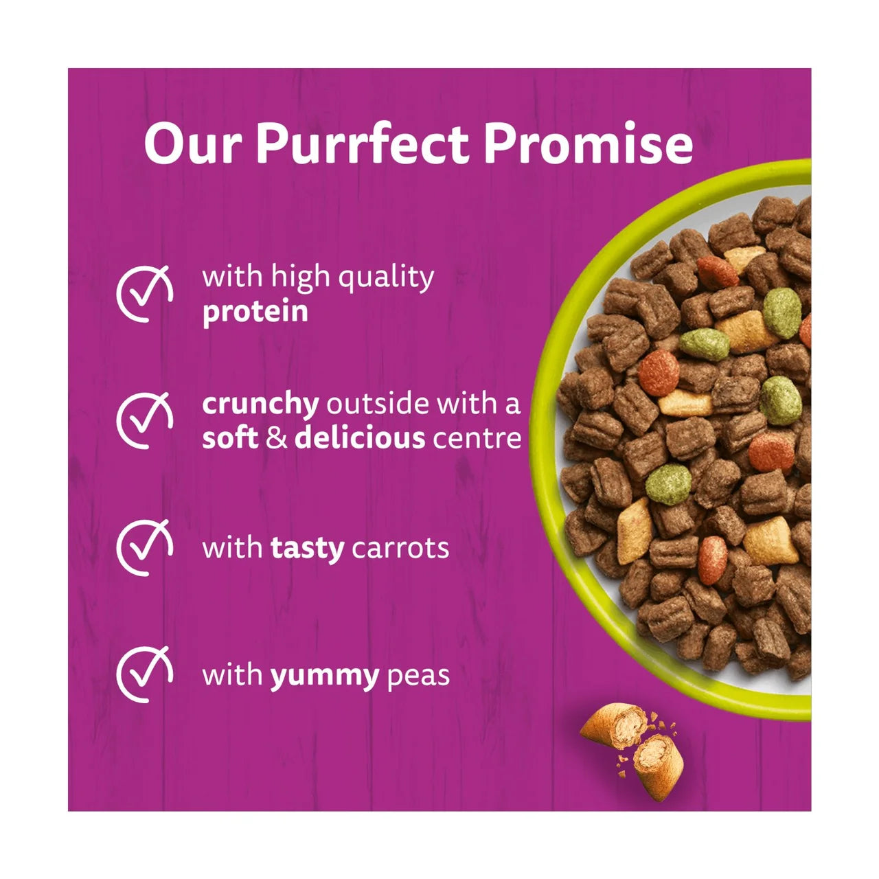 Whiskas 1+ Adult Dry Cat Food with Lamb 800g