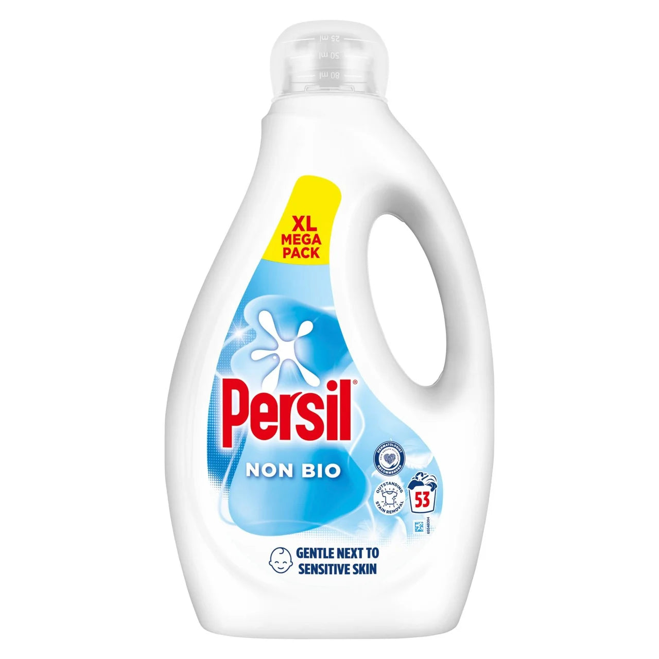 Persil Laundry Washing Liquid Detergent Non Bio 53 Washes 1.431L