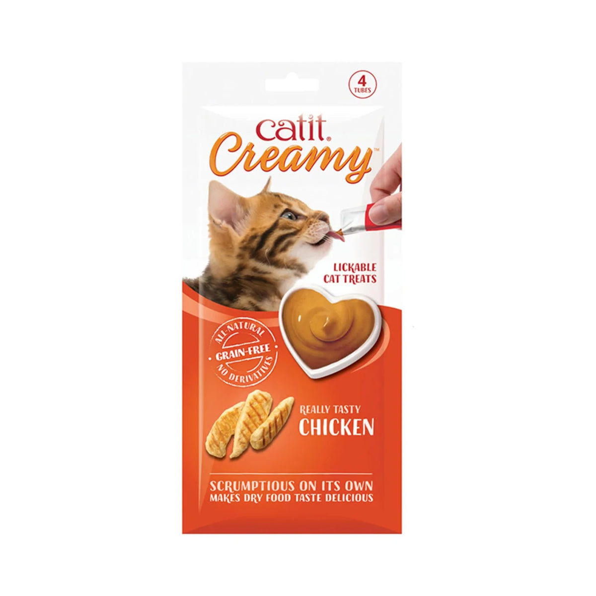 Catit Creamy Lickable Cat Treats Chicken 4 x 10g