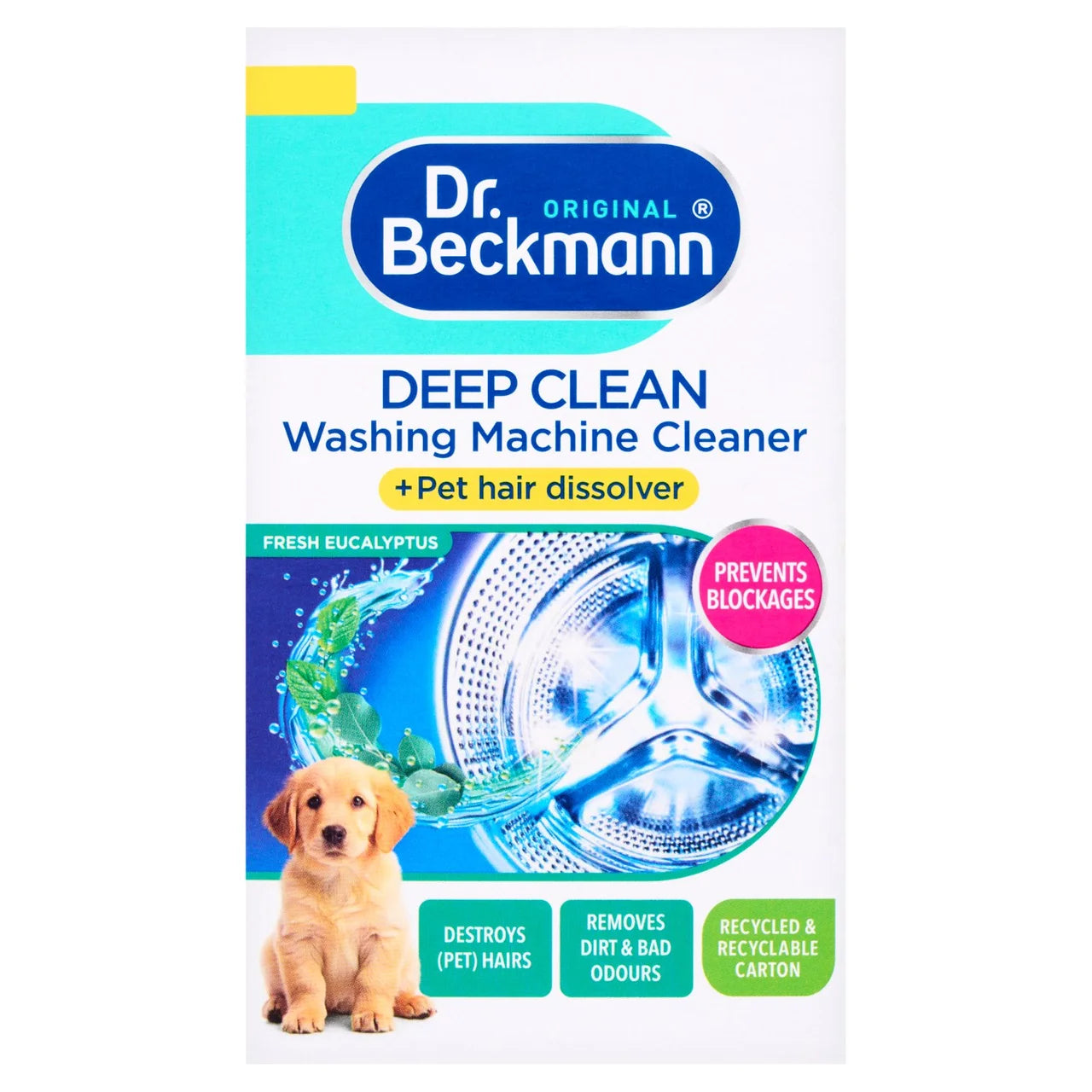 Dr. Beckmann Deep Clean Washing Machine Cleaner & Pet Hair Dissolver 250g