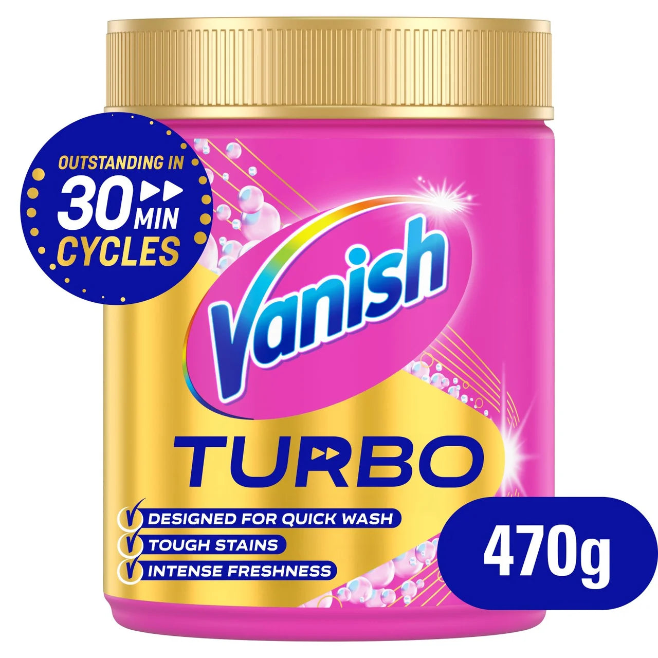 Vanish Turbo Fast Acting Stain Remover Powder 470g
