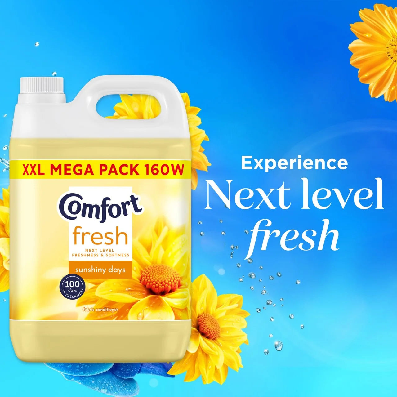 Comfort Fabric Conditioner Sunshiny Days 160 Washes 4800ml