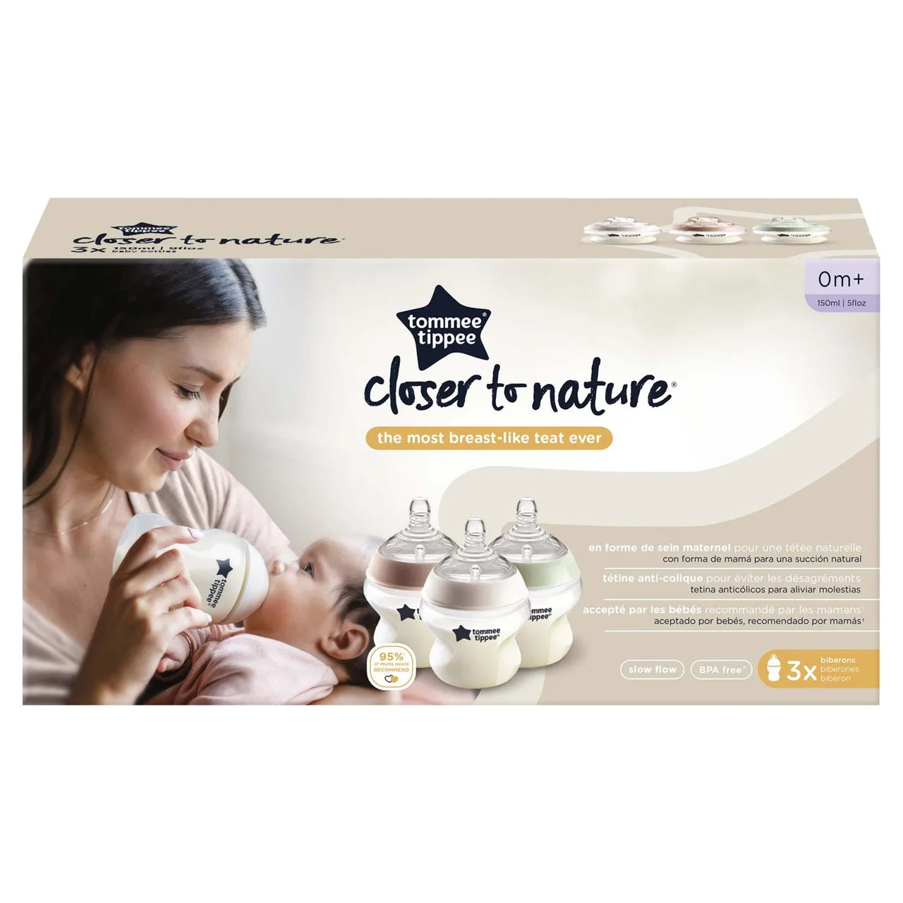 Tommee Tippee Anti-Colic Baby Bottles 3 per pack