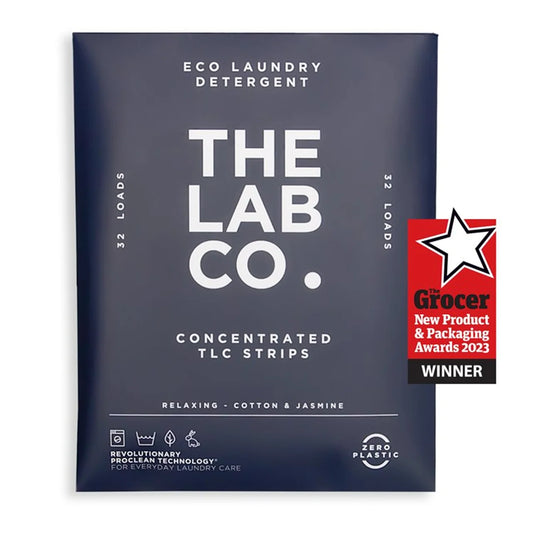 The Lab Co. Laundry Detergent Sheets Non Bio Relaxing Scent 32 Loads