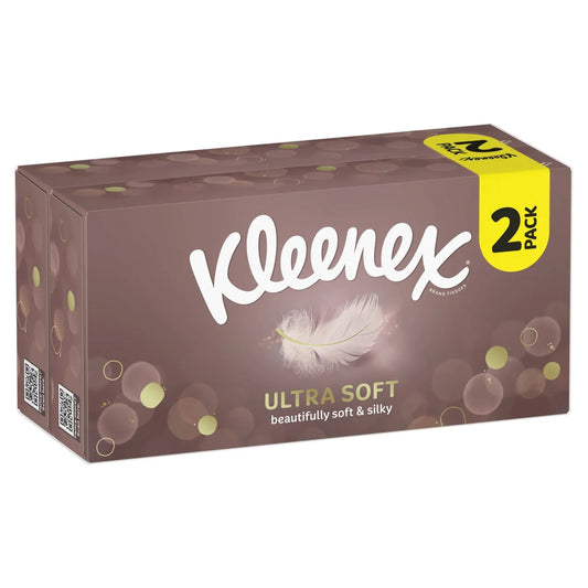 Kleenex Ultra Soft Tissues - Twin Box 2 x 64 per pack