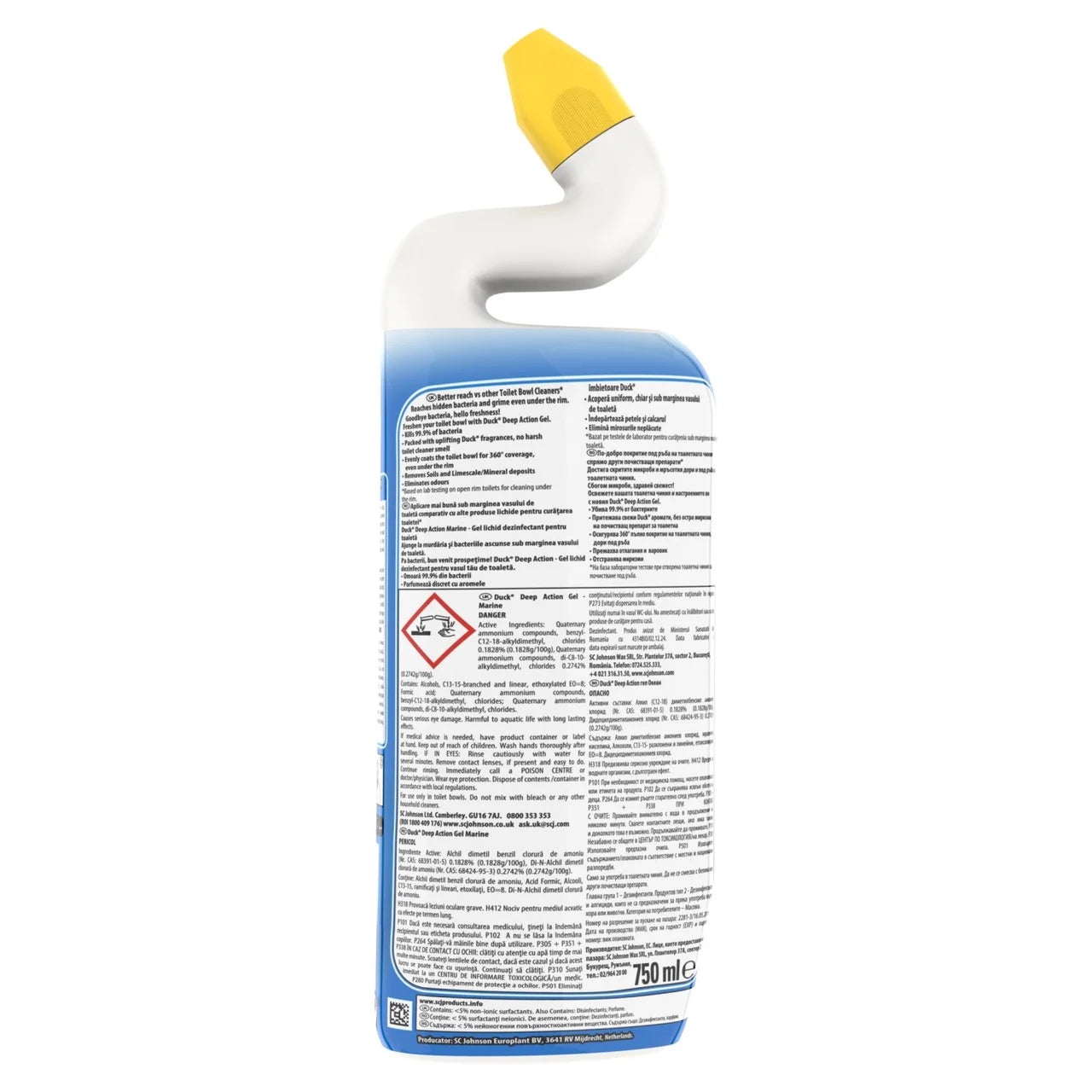 Duck Deep Action Gel Toilet Liquid Cleaner Marine 750ml