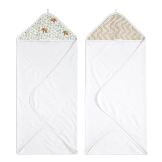 Aden+Anais essentials 2 pack hooded towel tanzania 2 per pack