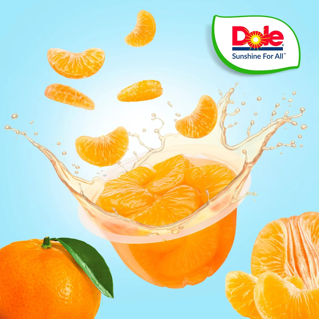 Dole Mandarins In Juice Fruit Pots Multipack 4 x 113g