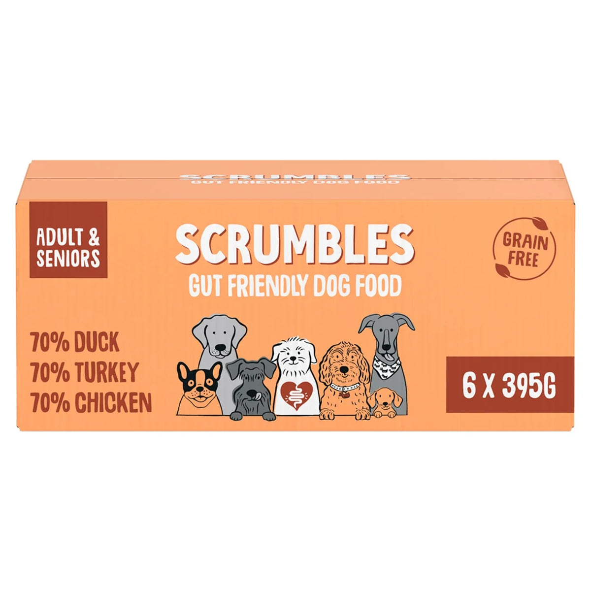 Scrumbles Wet Dog Food Meat Multipack 6 x 395g