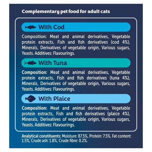 Felix Soup Fish Selection Plaice, Tuna & Cod Wet Cat Food 6 x 48g