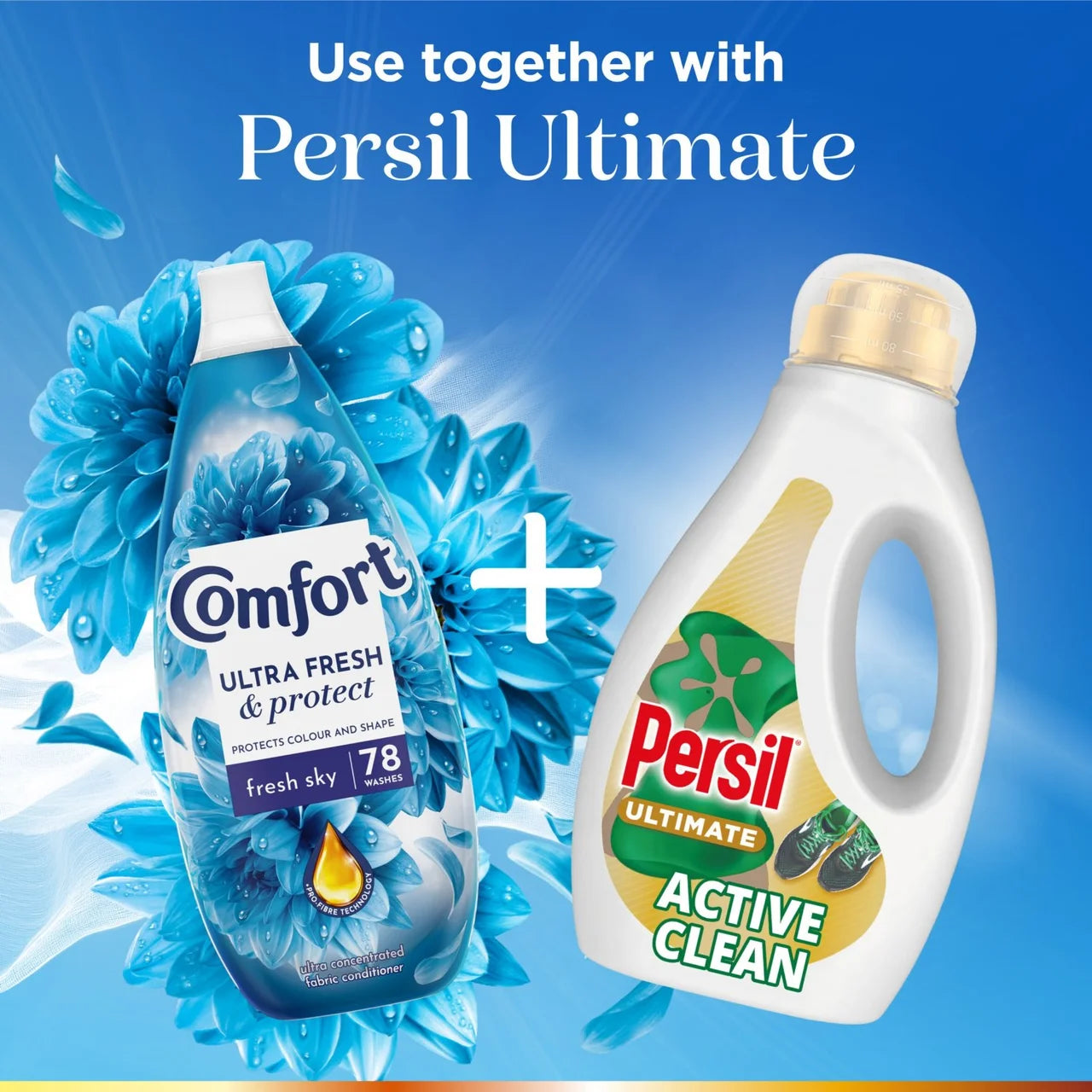 Comfort Ultra Fresh & Protect Fabric Conditioner Fresh Sky 78 washes 1.178L