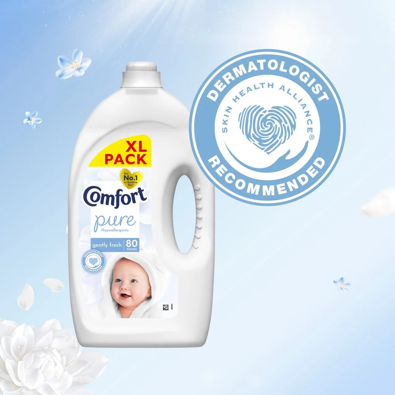 Comfort Sensitive Skin Fabric Conditioner Pure 80 Washes 2490ml