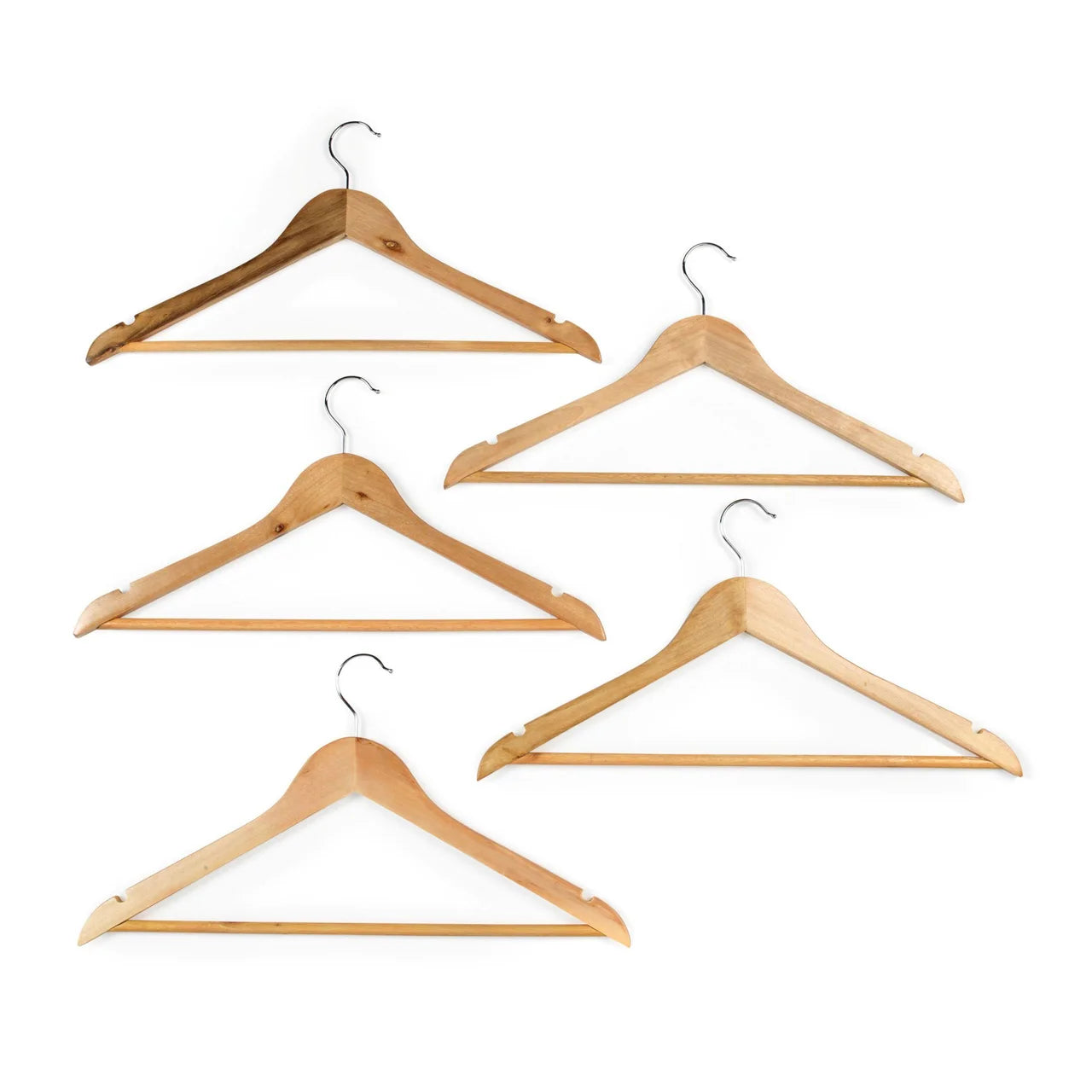 Beldray Wooden Clothes Hangers FSC 100% 5 per pack