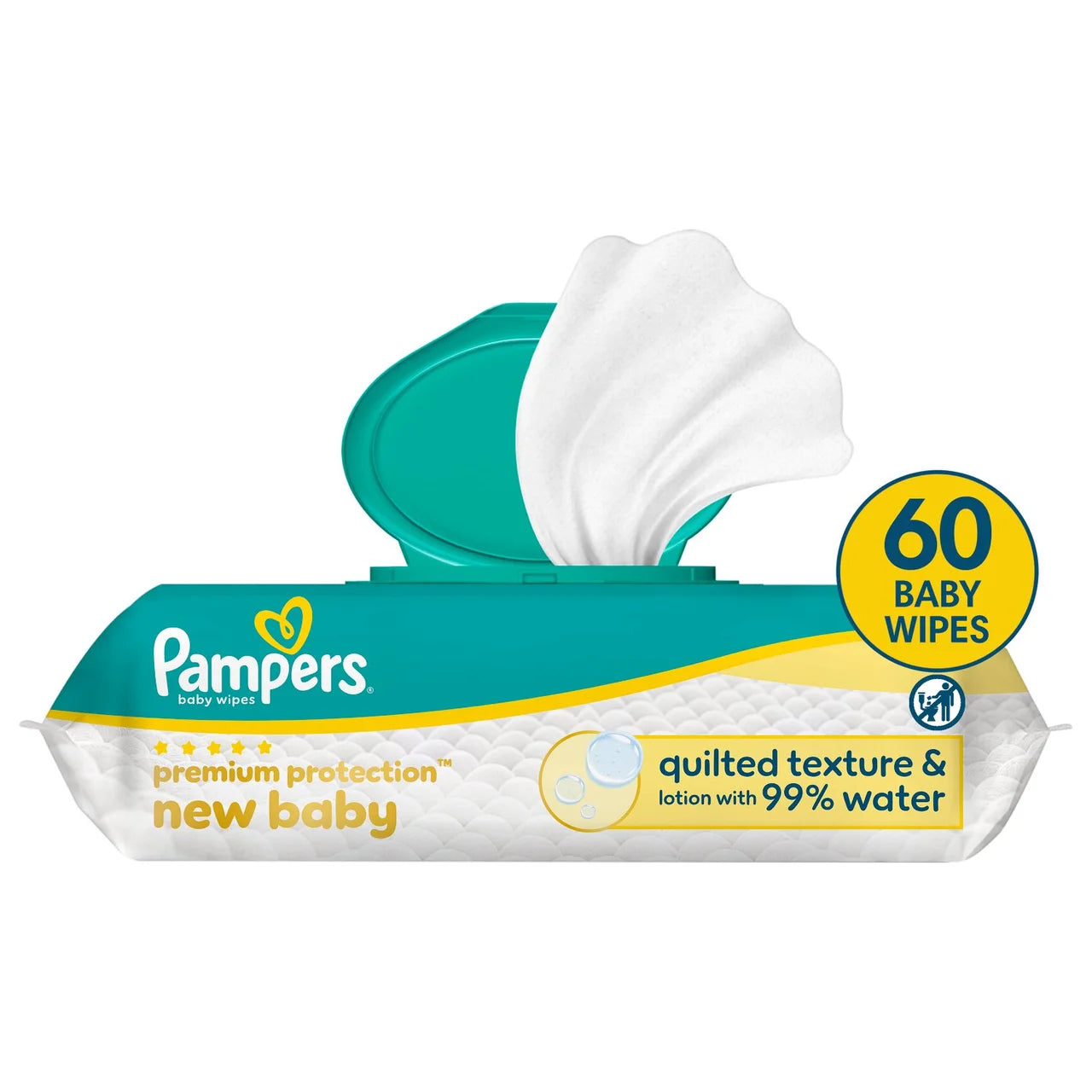 Pampers New Baby Wipes 60 per pack