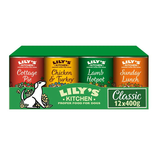 Lily's Kitchen Classic Recipes for Dogs Multipack 12x400g