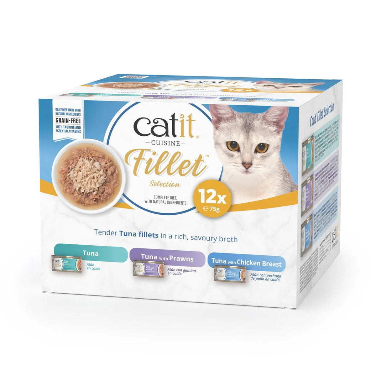 Catit Tuna Fillet Variety Pack 12 x 75g
