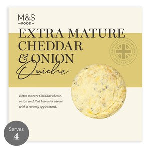 M&S Cheese & Onion Quiche