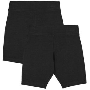 M&S Girls' Cotton with Stretch School Shorts, 13-14 Years, Black