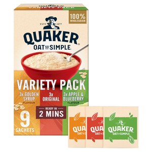 Quaker Oat So Simple Variety Pack Porridge Sachets Cereal