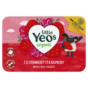 Yeo Valley Little Yeos Organic Fromage Frais Strawberry & Raspberry