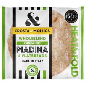 Crosta & Mollica Organic Piadina Flatbreads Wholeblend