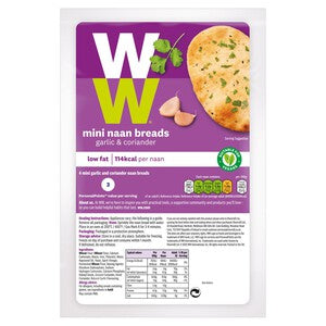 Weightwatchers Garlic & Coriander Mini Naans