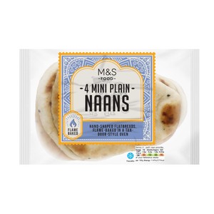M&S Mini Plain Naans