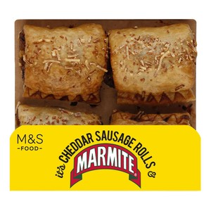 M&S 4 Mature Cheddar and Marmite Sausage Rolls