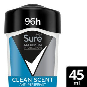 Sure Men Maximum Protection Clean Scent Cream Anti-Perspirant Deodorant